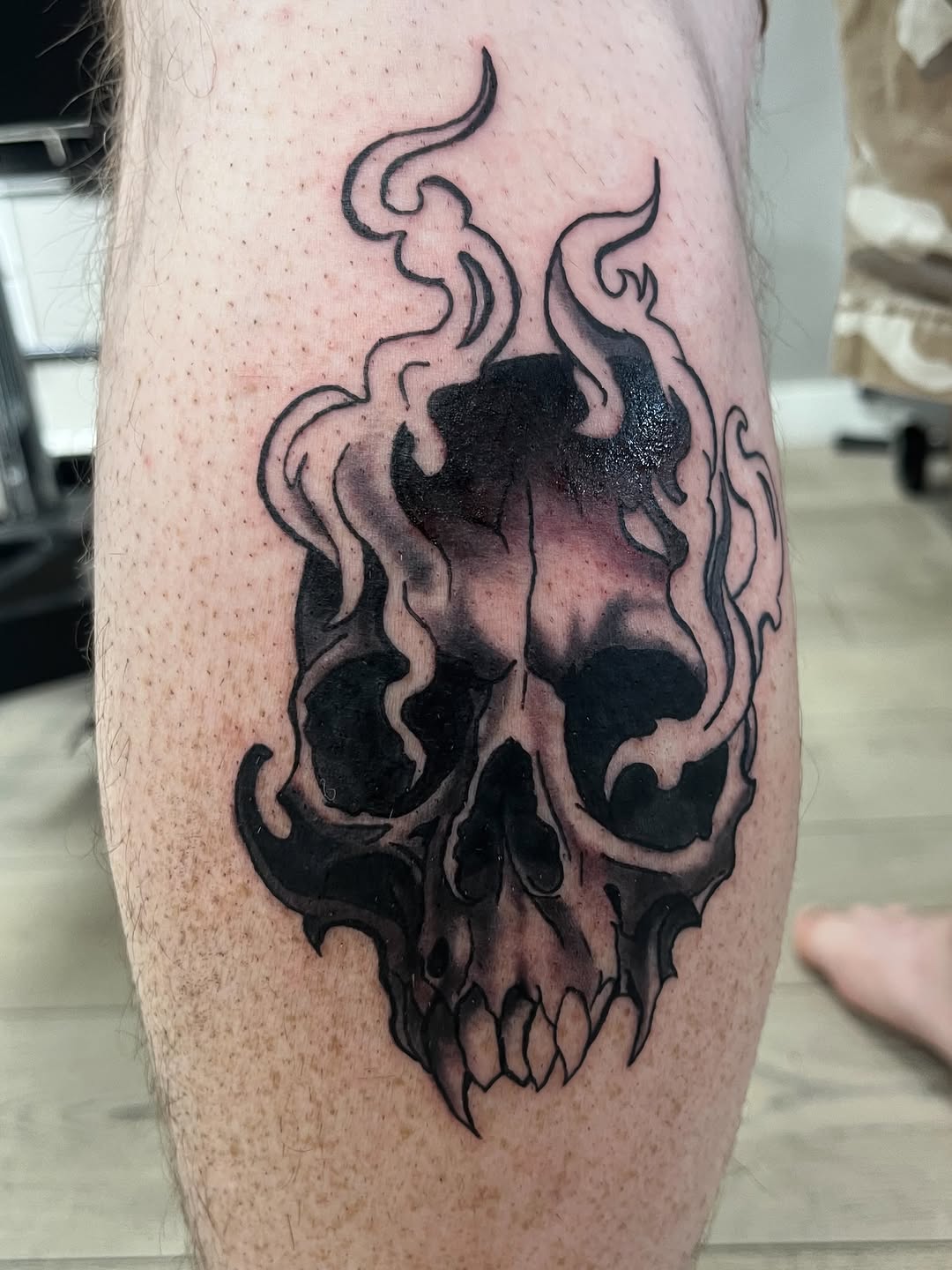 Tattoo by @inked.by.joslyn — black_and_grey, dark_realism