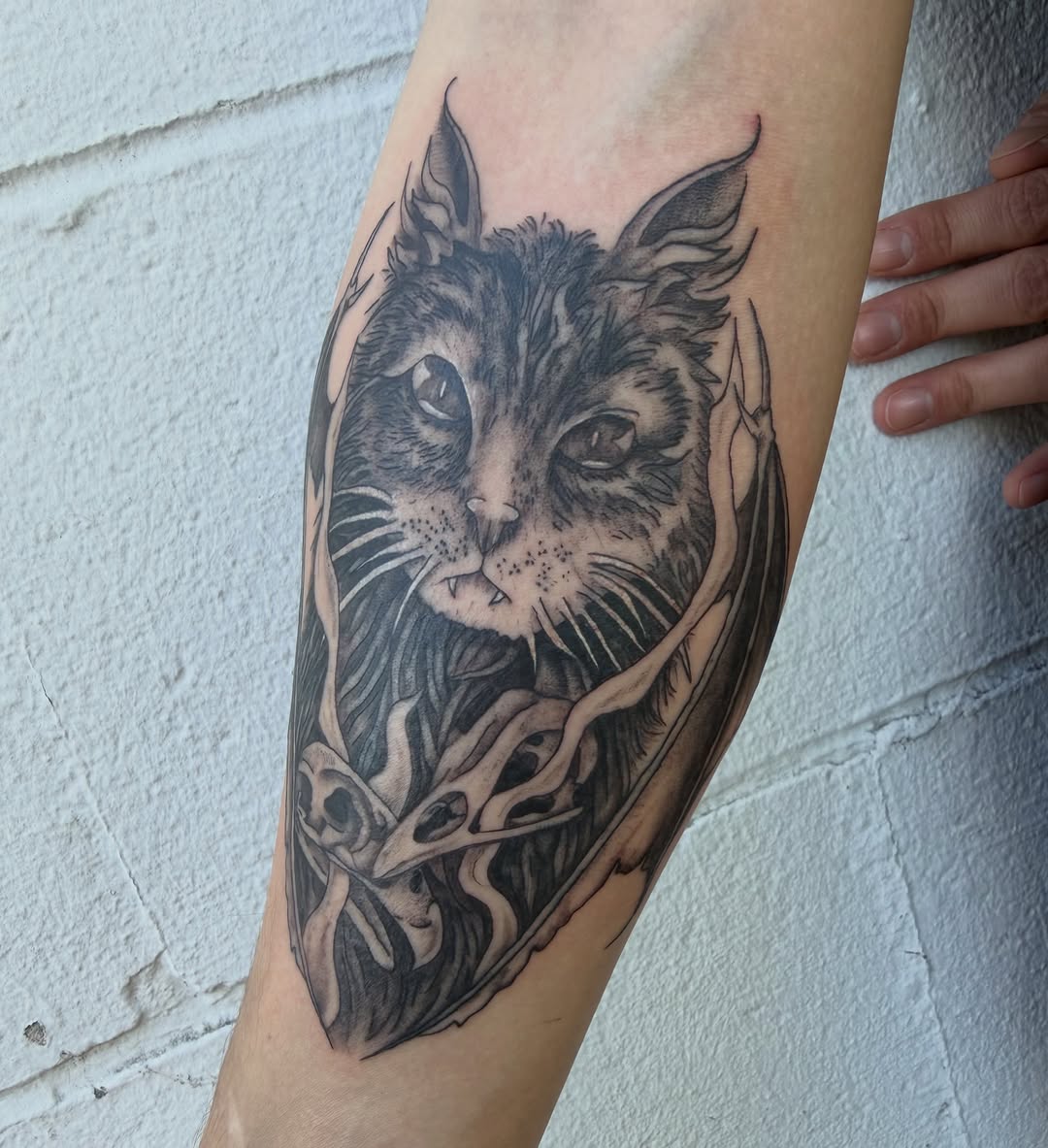 Tattoo by @jennas_inks — realism, black_and_grey