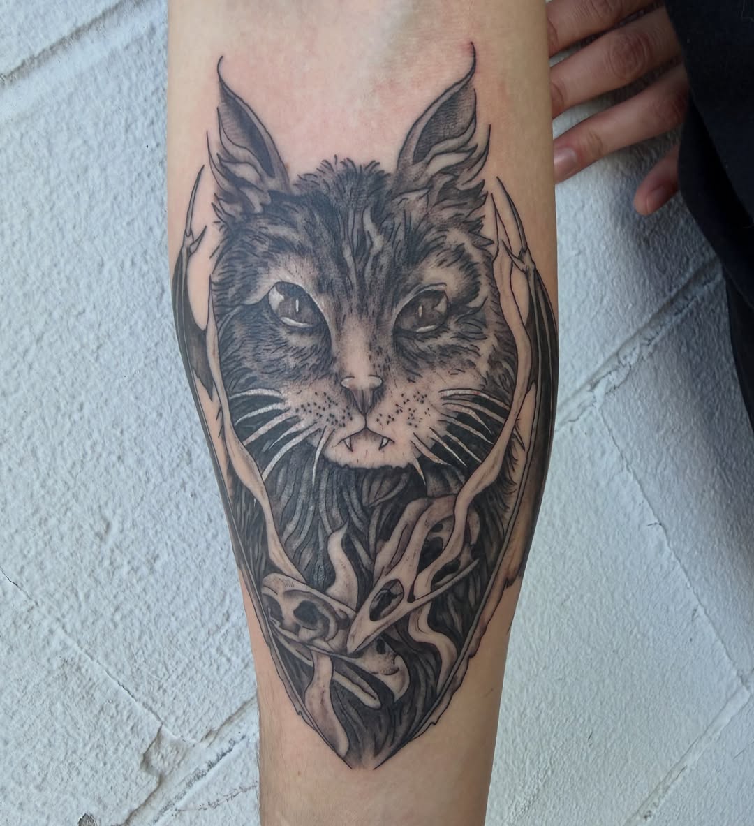 Tattoo by @jennas_inks — black_and_grey