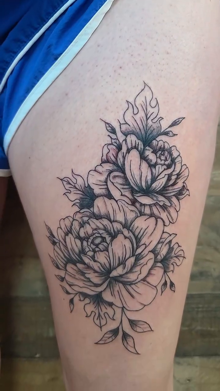 Tattoo by @celesta.tattoos — black_and_grey