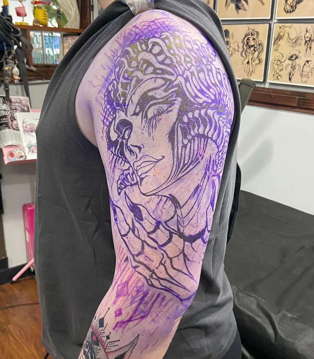 Tattoo by @hollyredwinter β blackwork, illustrative