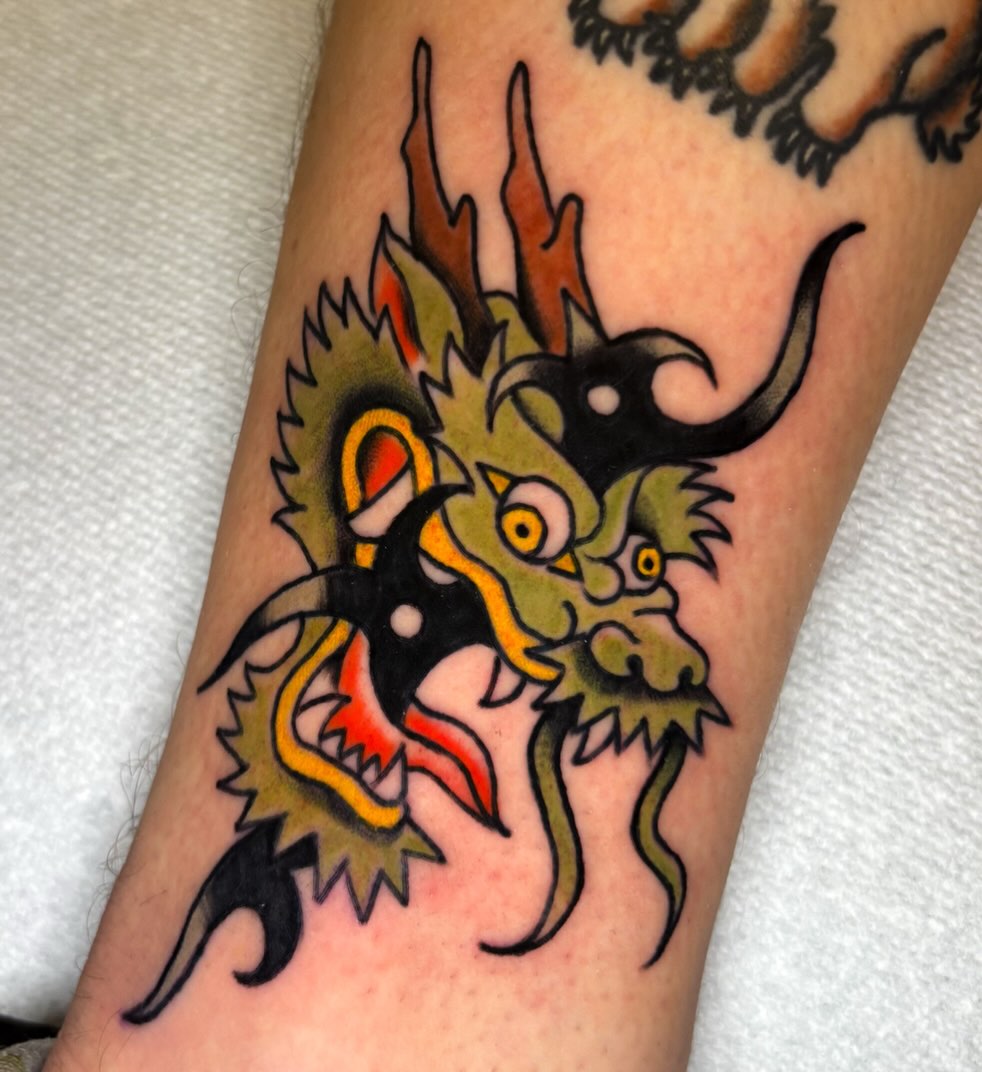 Tattoo by @stabcrabtattoo โ american_traditional, japanese_irezumi