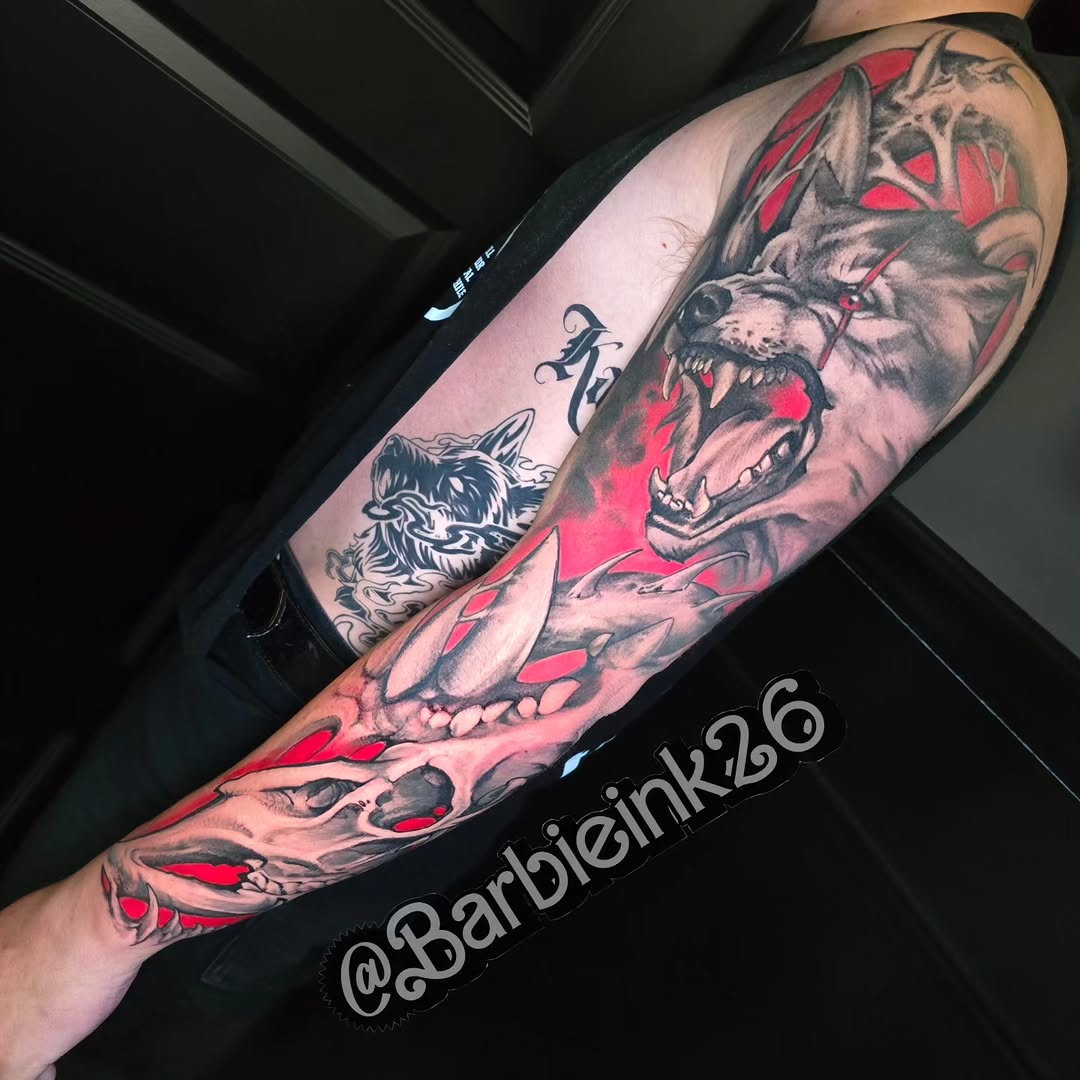 Tattoo by @barbieink26 — black_and_grey, realism