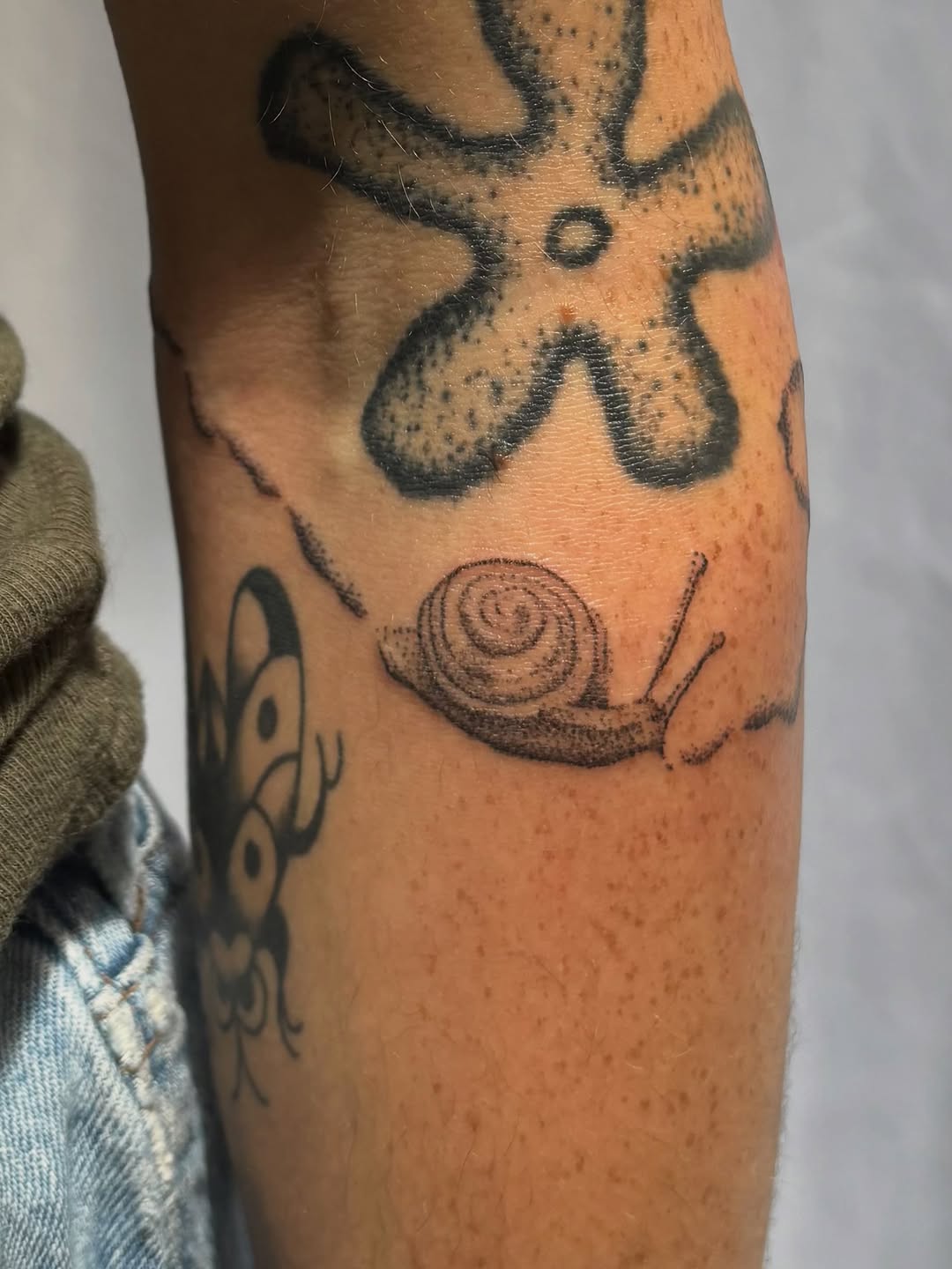 Tattoo by @sabpokes — illustrative, black_and_grey
