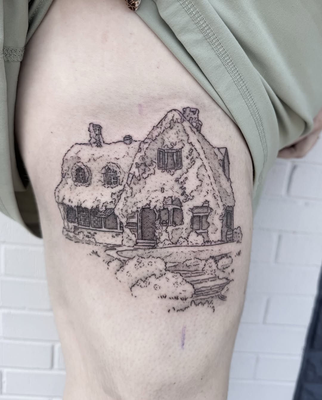 Tattoo by @kaceltattoos — black_and_grey