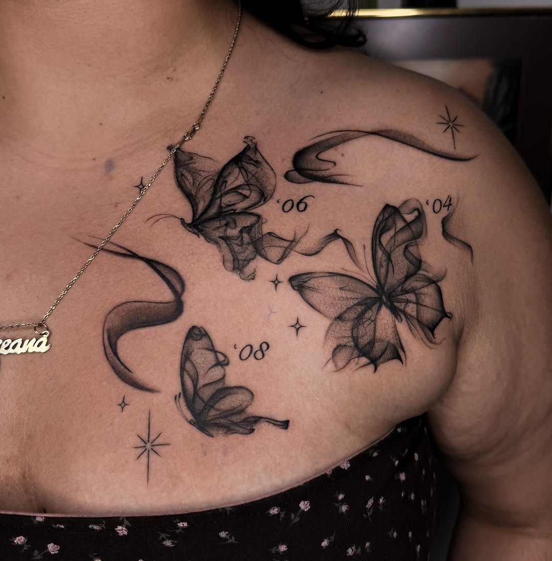 Tattoo by @inkmonic — black_and_grey, fine_line