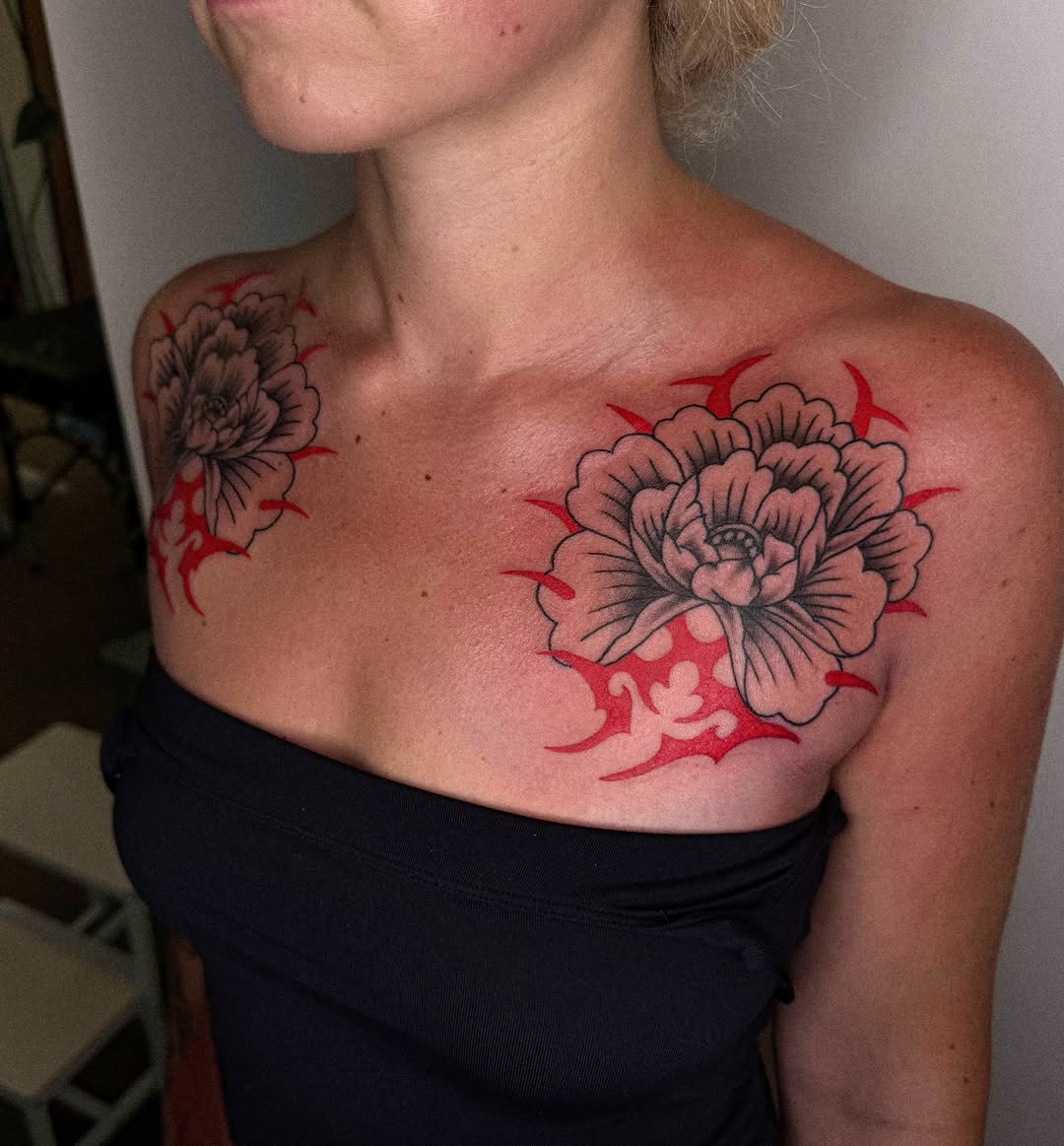 Tattoo by @baby__ugly — japanese_irezumi, black_and_grey