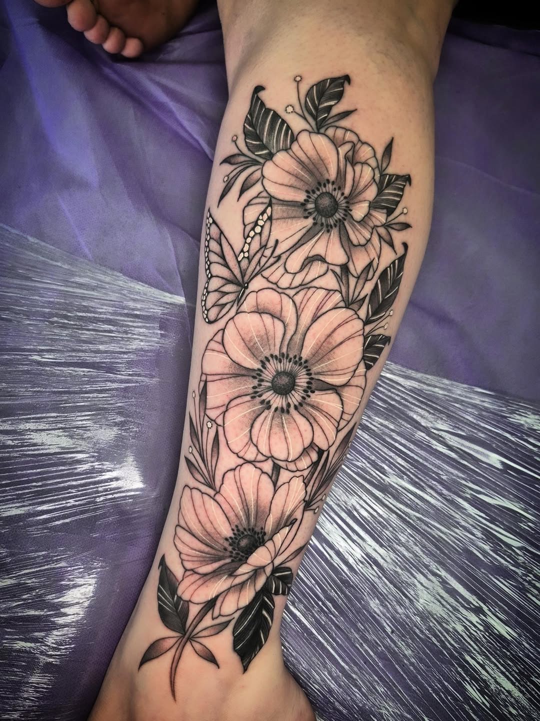 Tattoo by @cwolfgang.tattoo — illustrative, black_and_grey