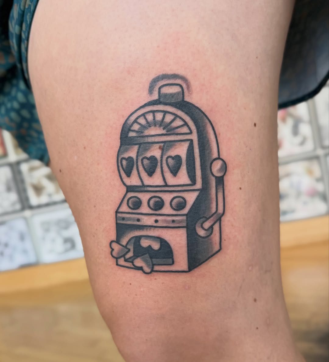 Tattoo by @elleyax — american_traditional, black_and_grey
