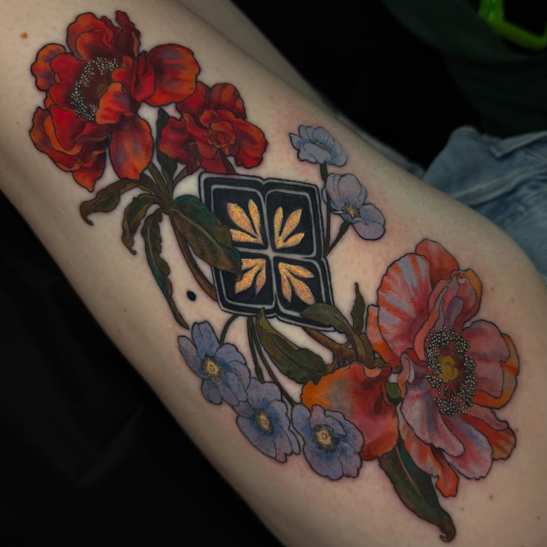 Tattoo by @pigeontattooing — illustrative, realism