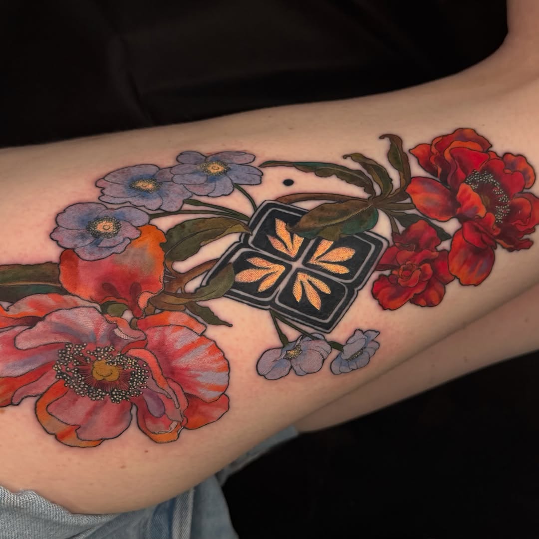 Tattoo by @pigeontattooing — illustrative, realism