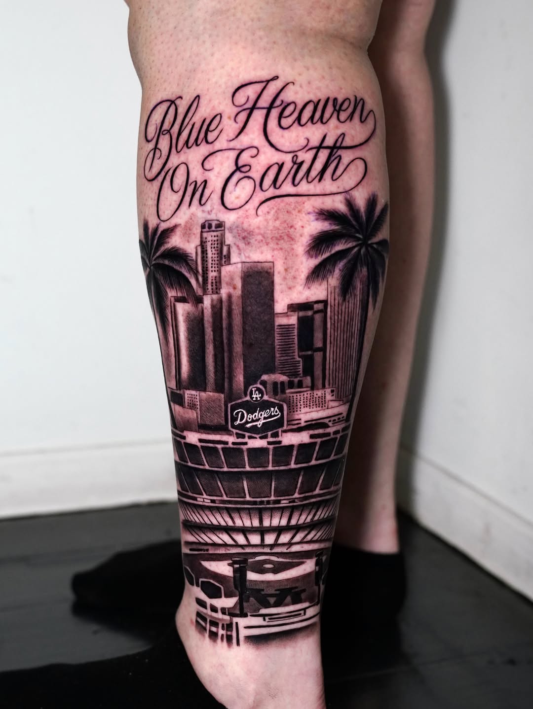 Tattoo by @smileyartla — black_and_grey