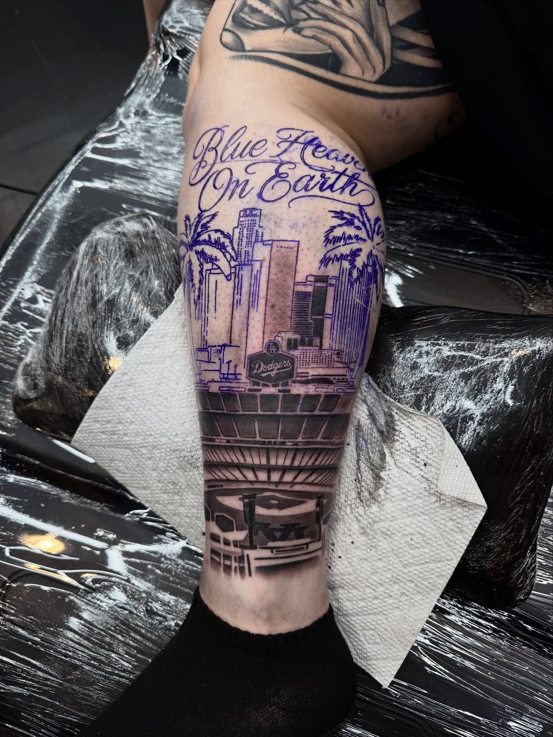 Tattoo by @smileyartla — black_and_grey