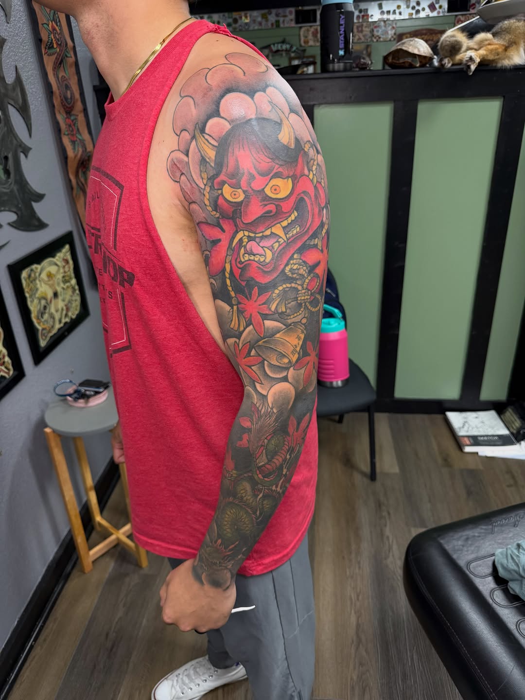 Tattoo by @camenglandtattoos — japanese_irezumi, black_and_grey
