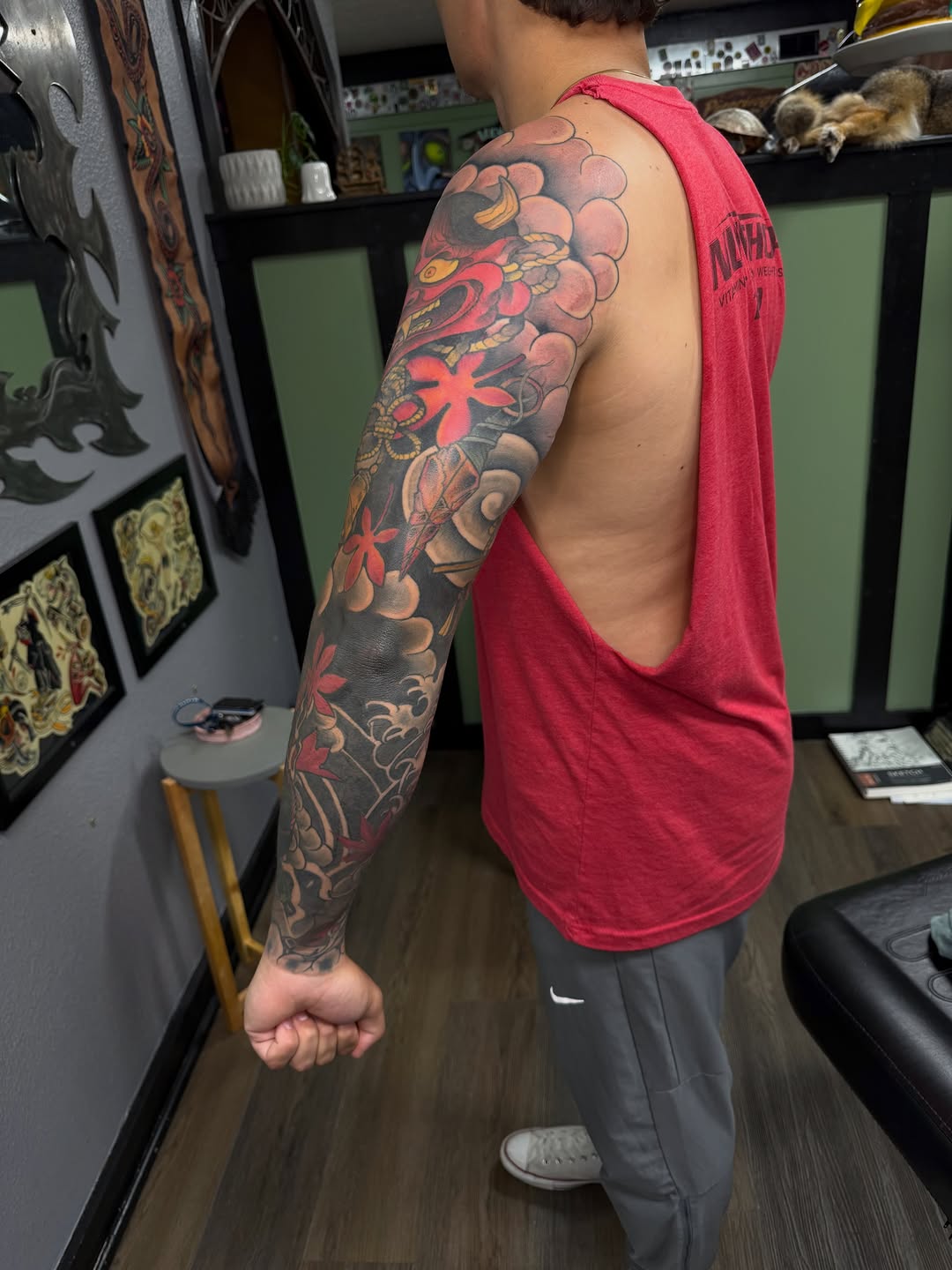 Tattoo by @camenglandtattoos — japanese_irezumi, black_and_grey