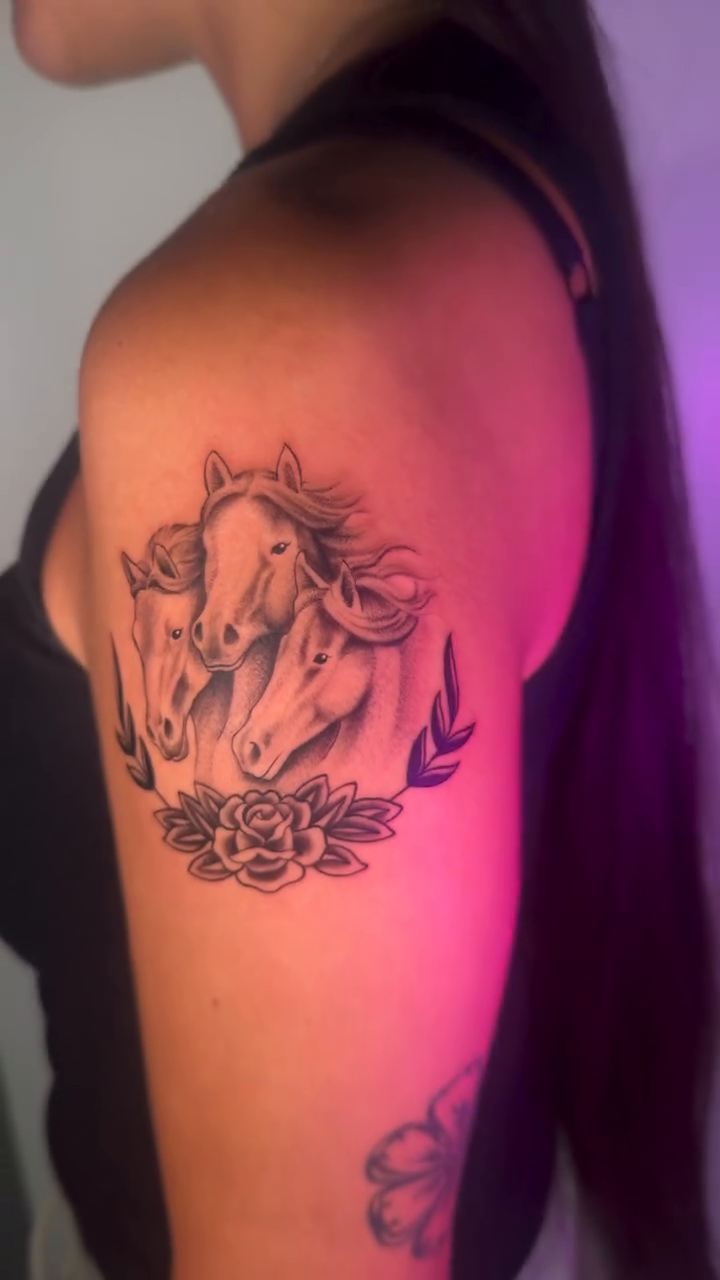 Tattoo by @demonica_ink666 โ black_and_grey, realism