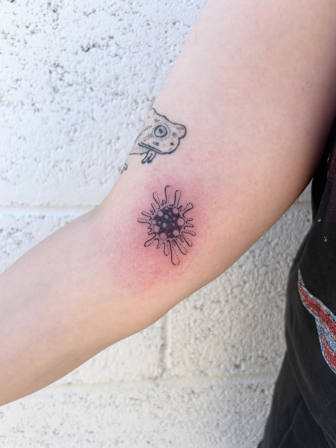 Tattoo by @apricot.pokes β dotwork, fine_line