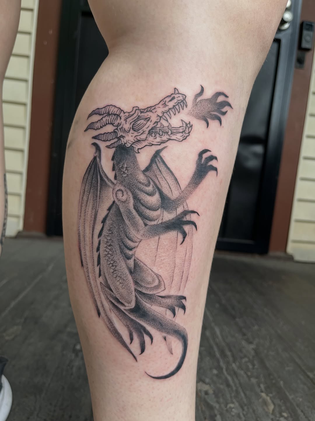 Tattoo by @vincent_espinoza_tattoo — black_and_grey, dotwork