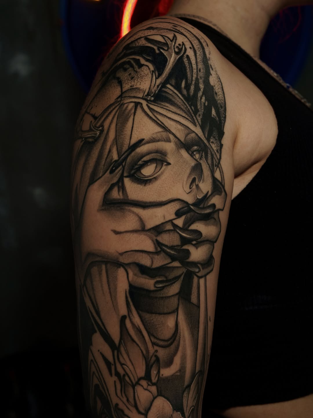 Tattoo by @key_artattoo — black_and_grey