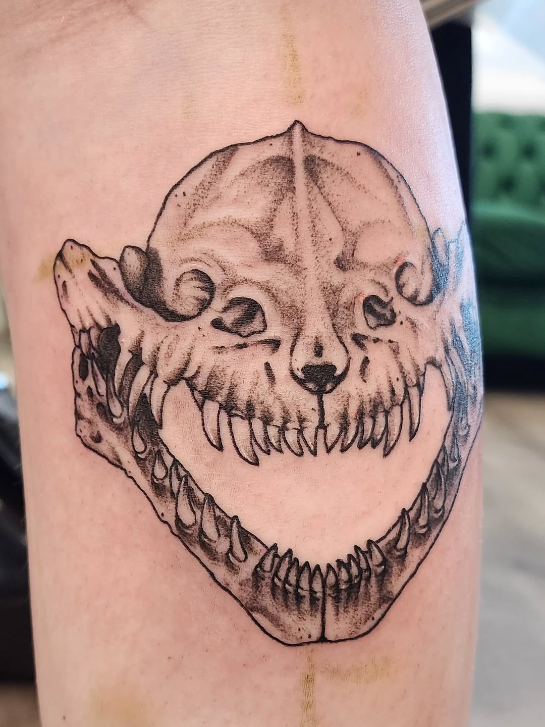 Tattoo by @kaylaalyak__ — black_and_grey, realism
