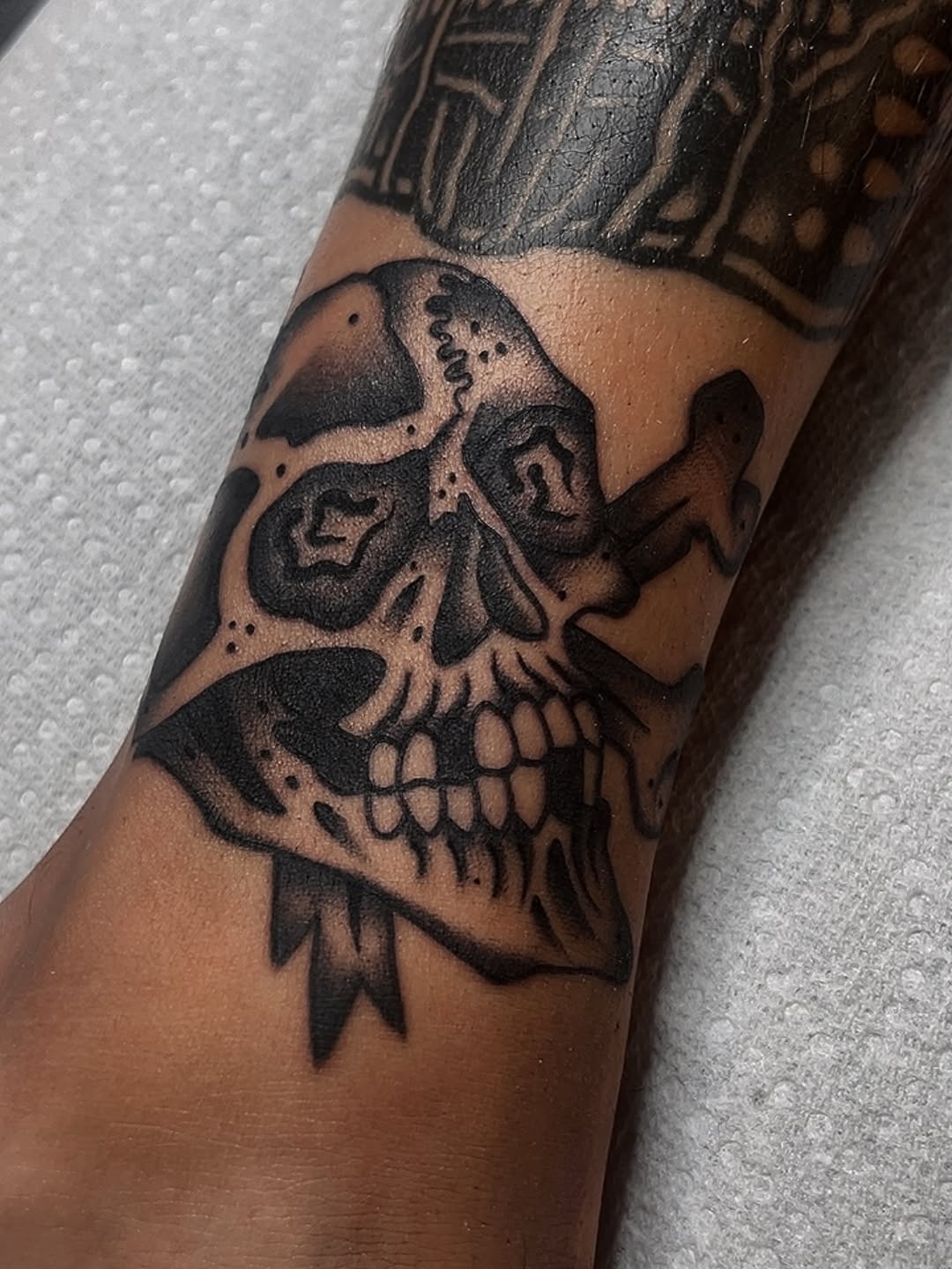 Tattoo by @jckbtattoos — blackwork, illustrative