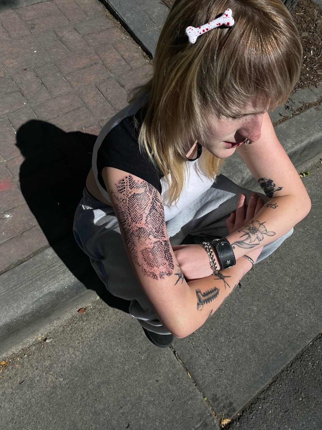 Tattoo by @cherryjaneink — illustrative, black_and_grey
