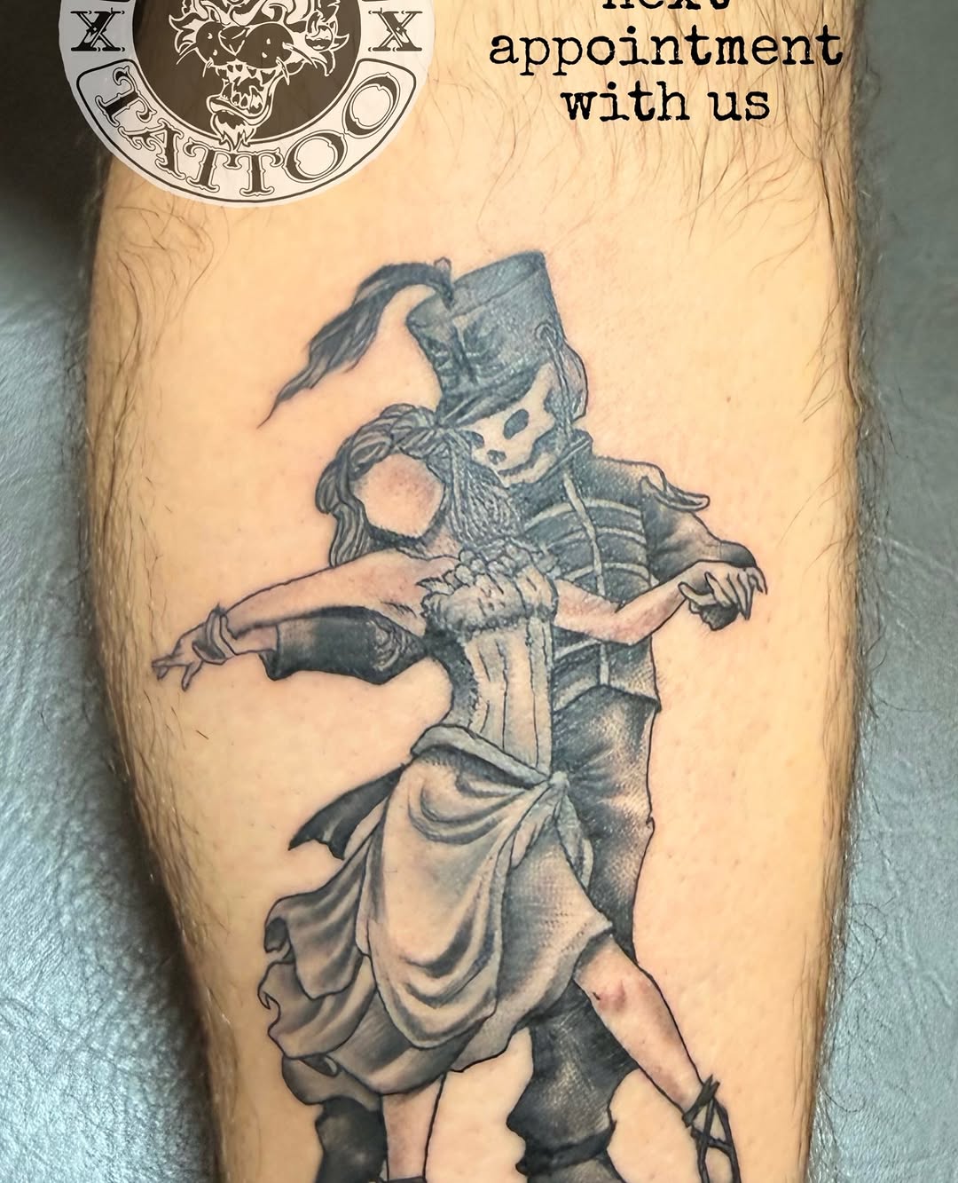 Tattoo by @frankgomezart_ — black_and_grey