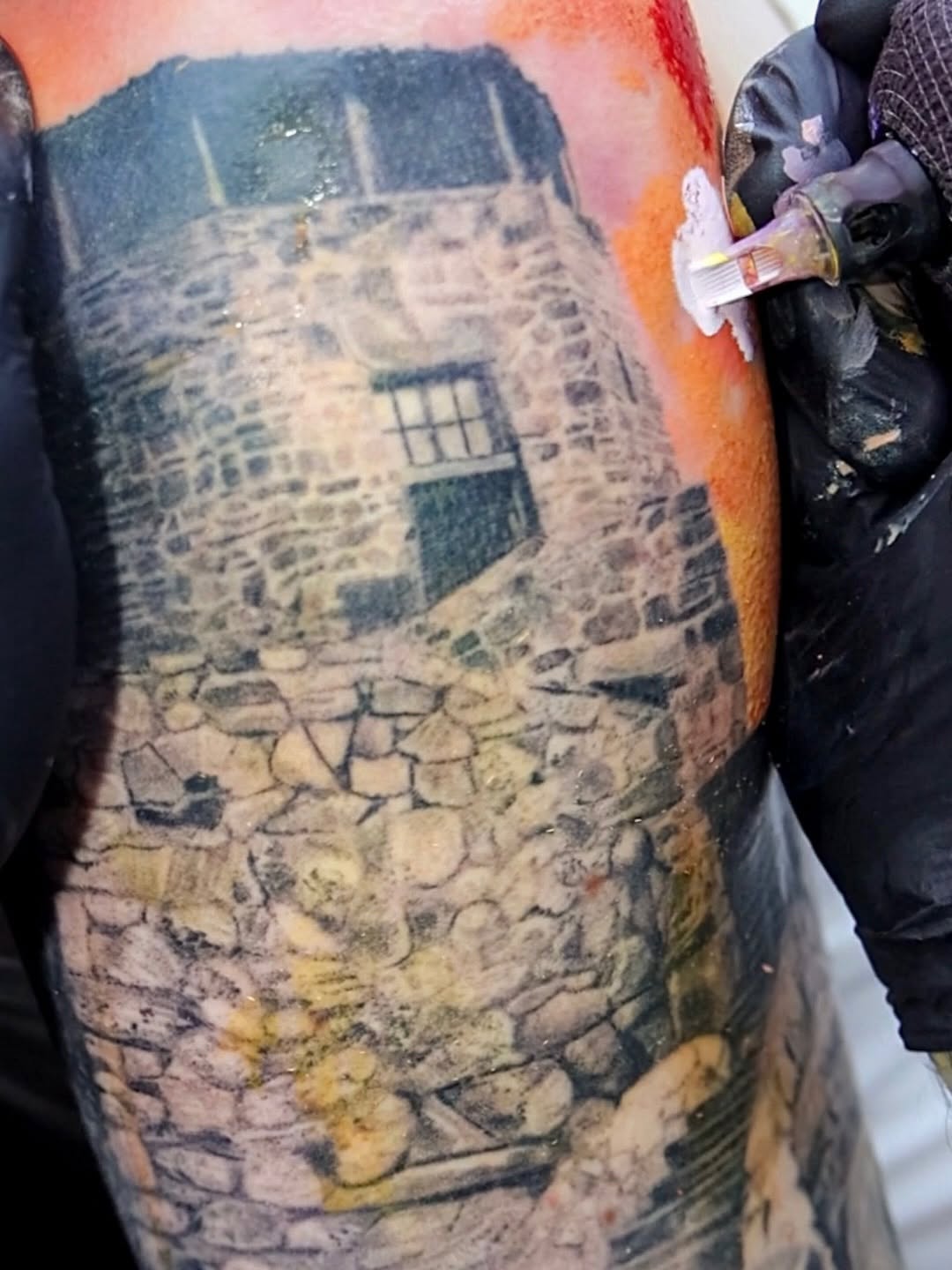 Tattoo by @calebwhitetattoos — realism, black_and_grey