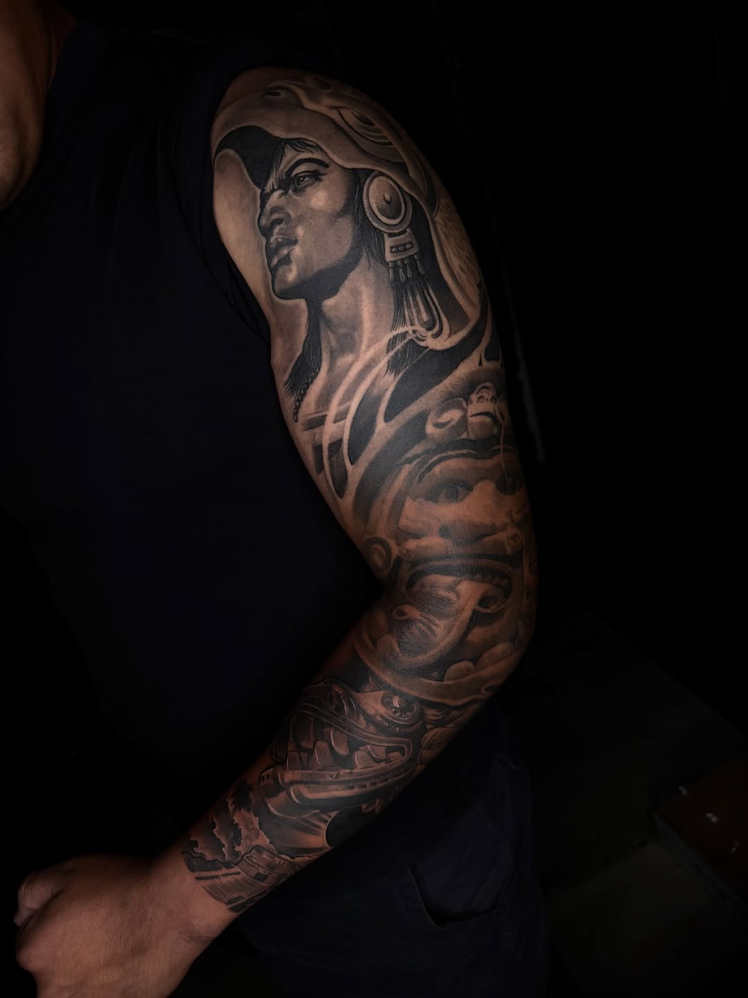 Tattoo by @dmisetattoos โ realism, black_and_grey