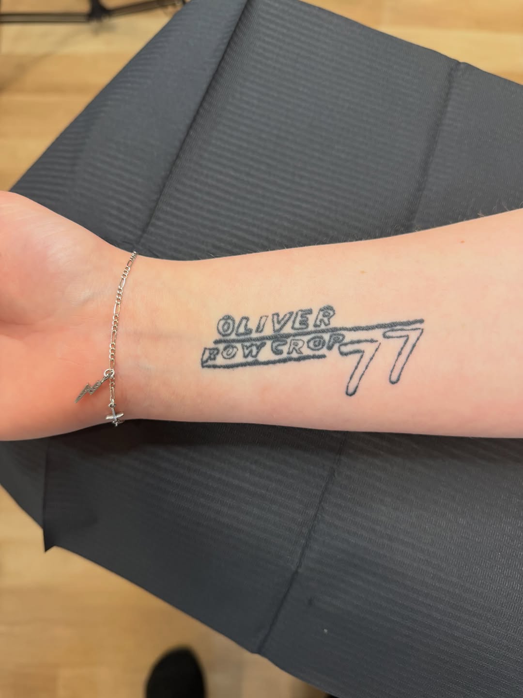 Tattoo by @tolzinink — lettering_script