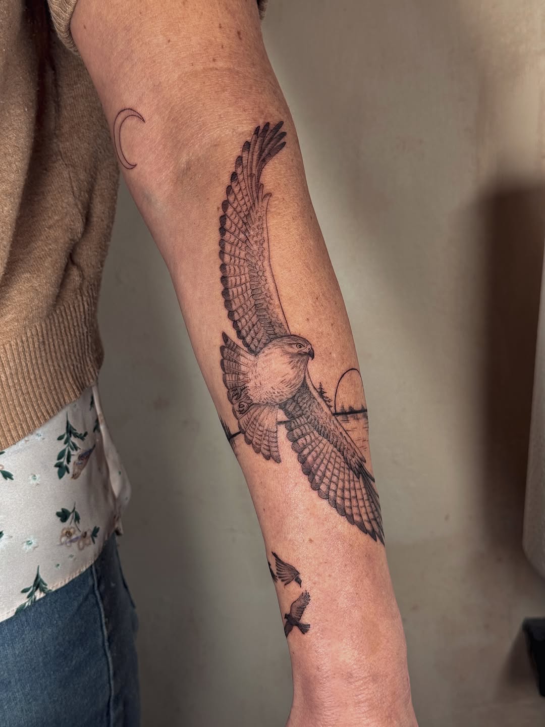 Tattoo by @cailintattoos — black_and_grey