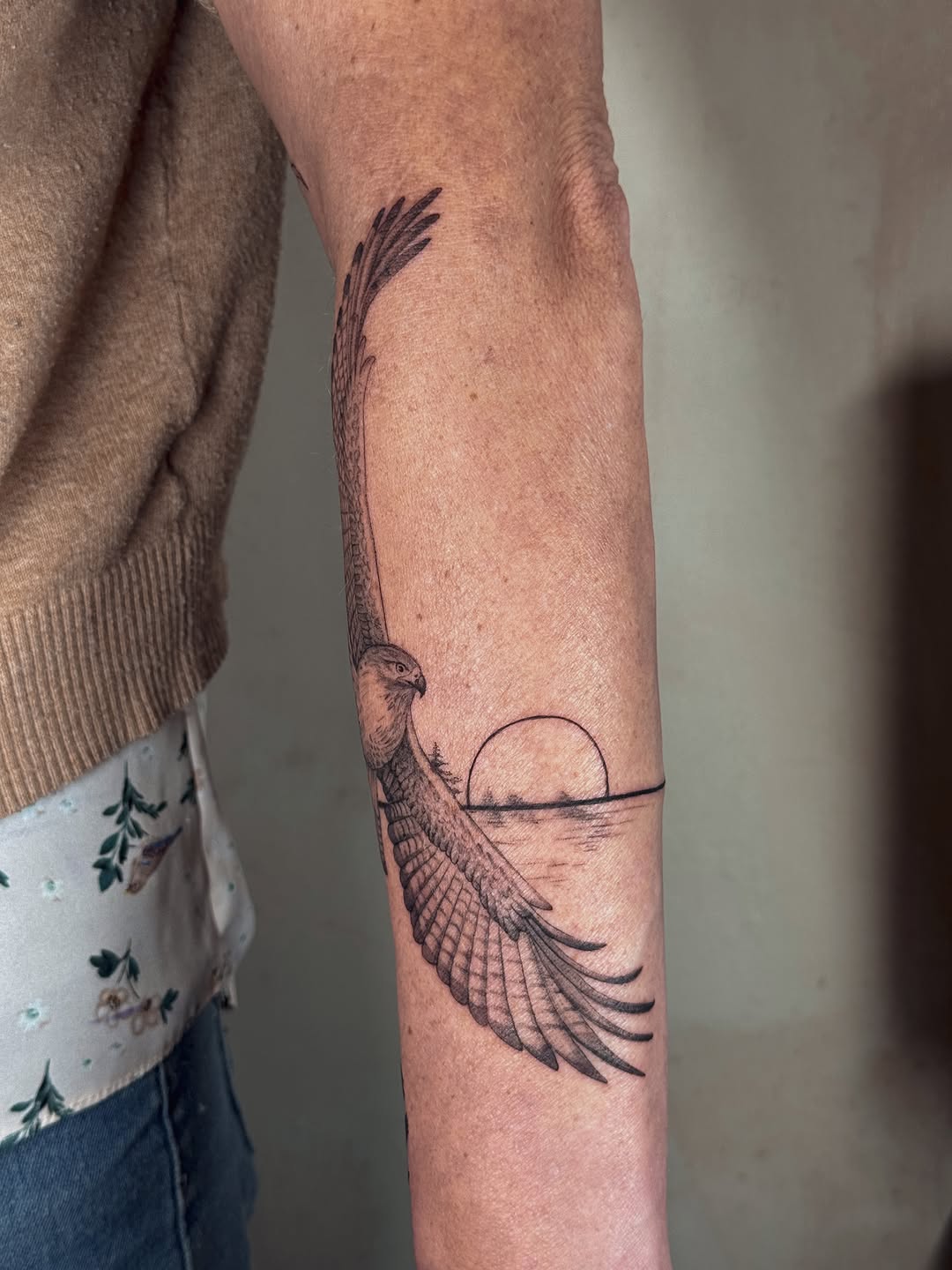Tattoo by @cailintattoos — illustrative, black_and_grey