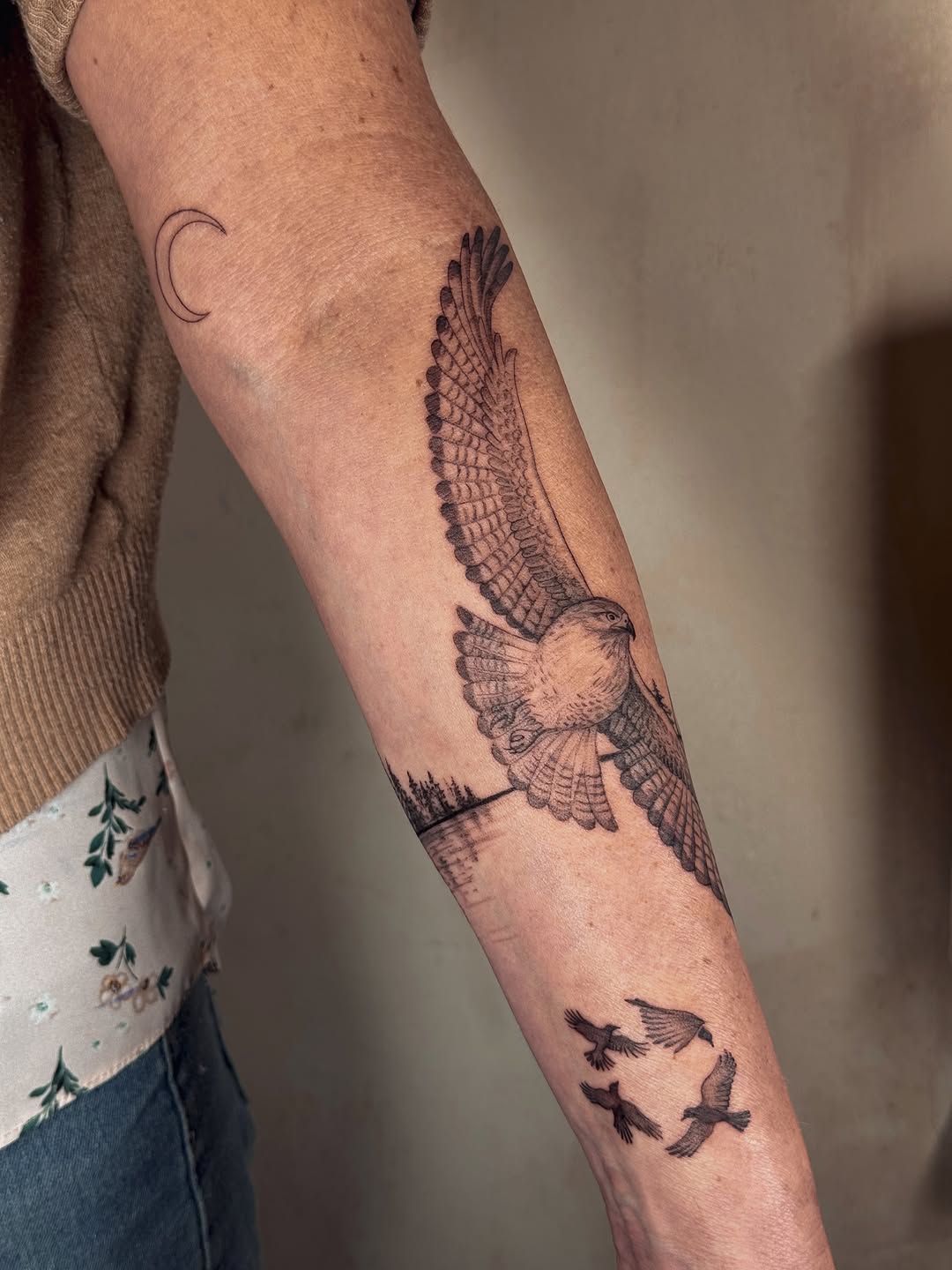 Tattoo by @cailintattoos — black_and_grey, realism