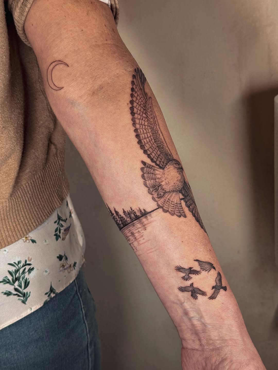 Tattoo by @cailintattoos — black_and_grey