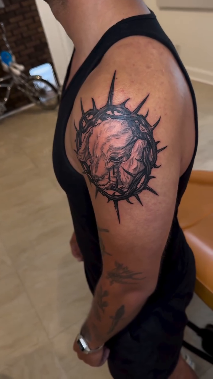 Tattoo by @roottats — realism, black_and_grey