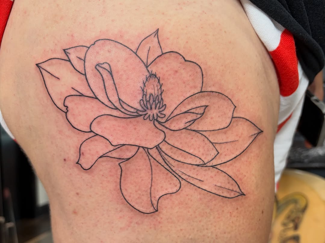 Tattoo by @dream.test.baby — illustrative, fine_line