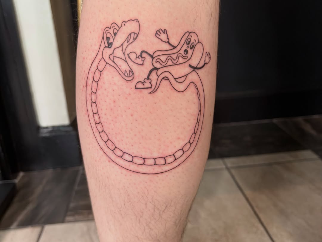 Tattoo by @dream.test.baby — illustrative