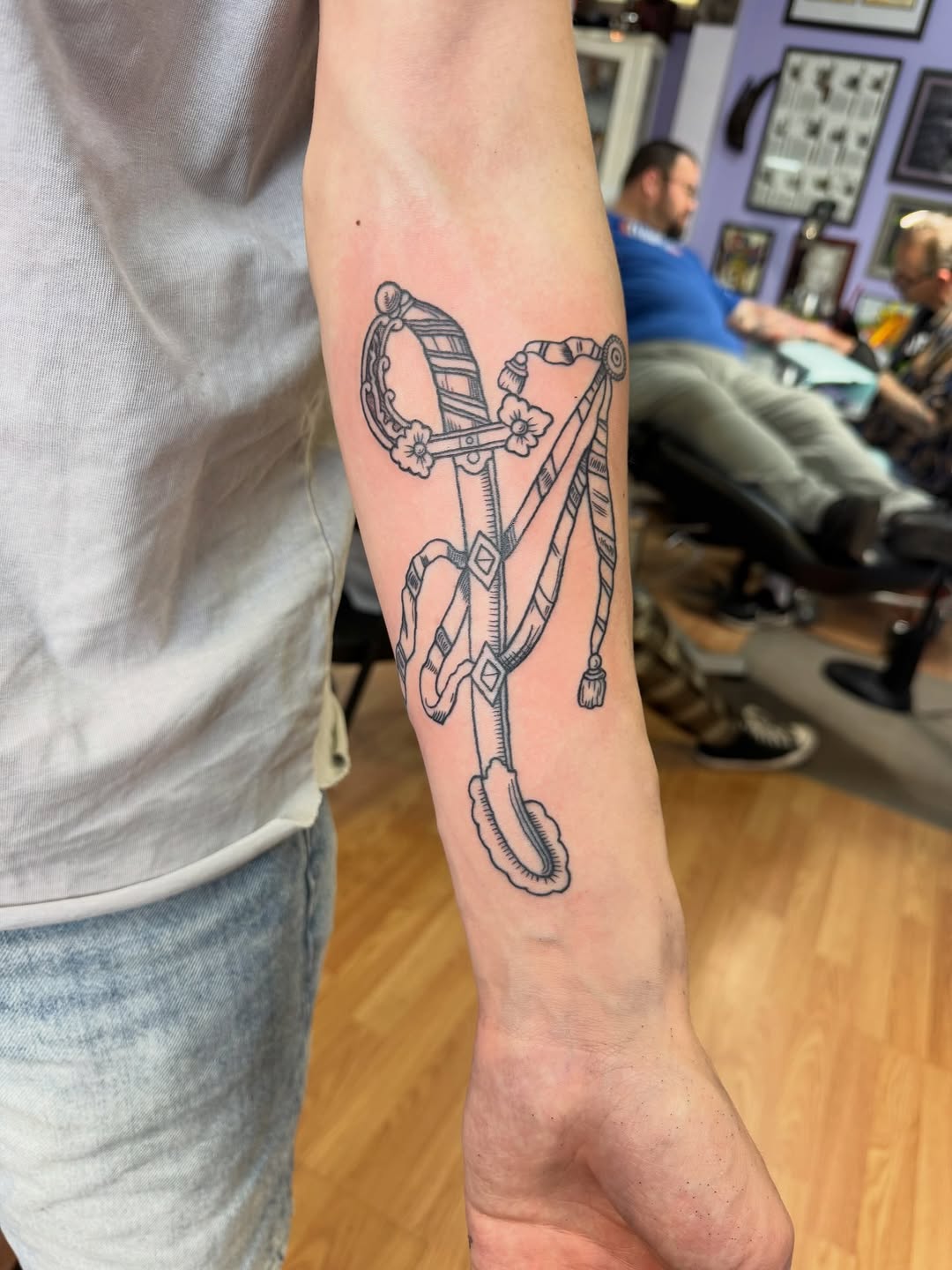 Tattoo by @5sonink — illustrative, black_and_grey