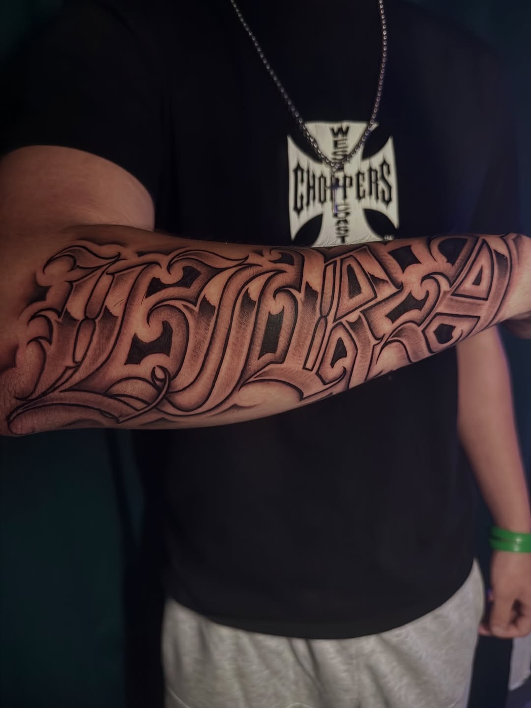 Tattoo by @tatsxval β lettering_script, black_and_grey