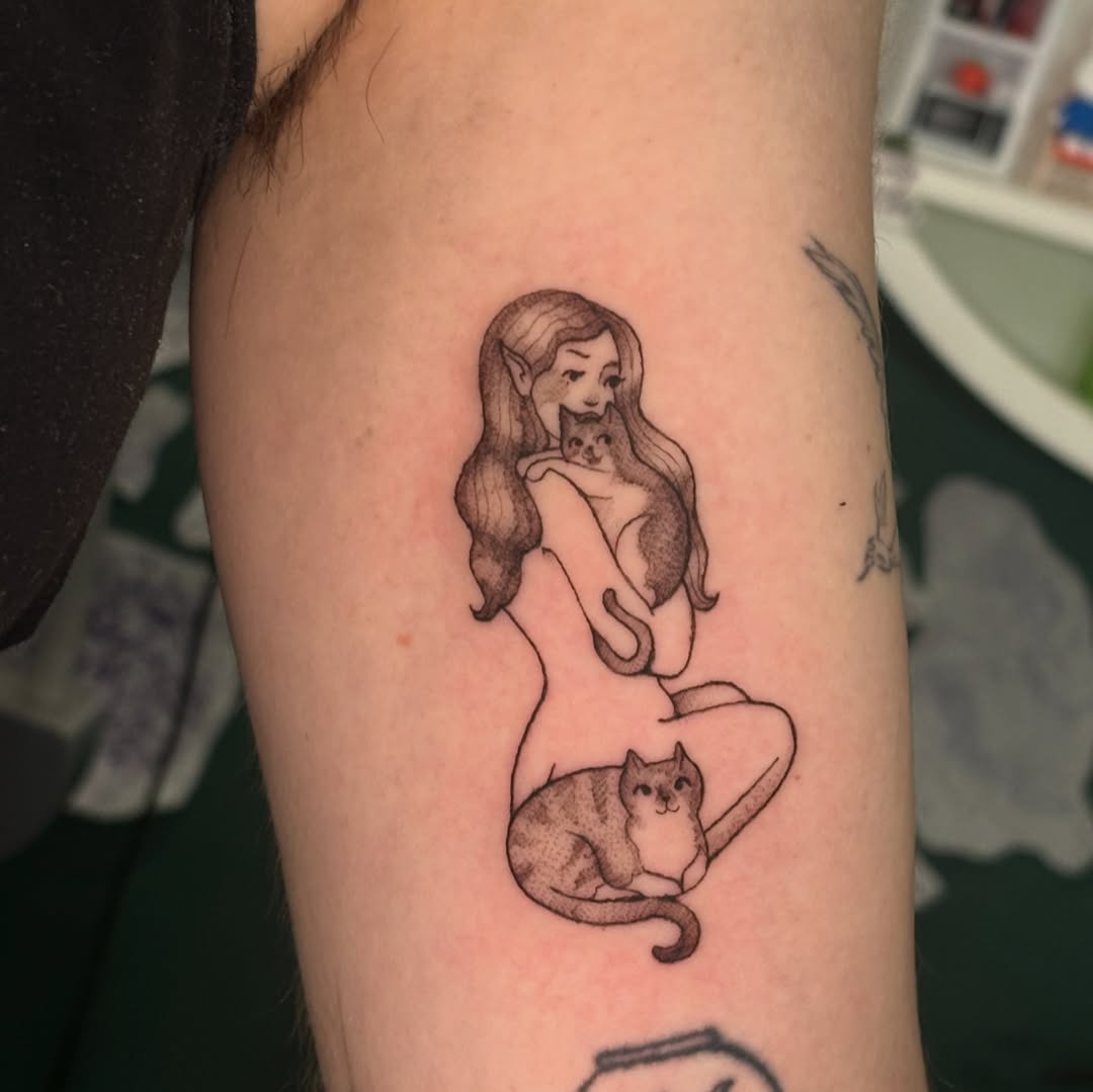 Tattoo by @chloeshaytattoo — black_and_grey