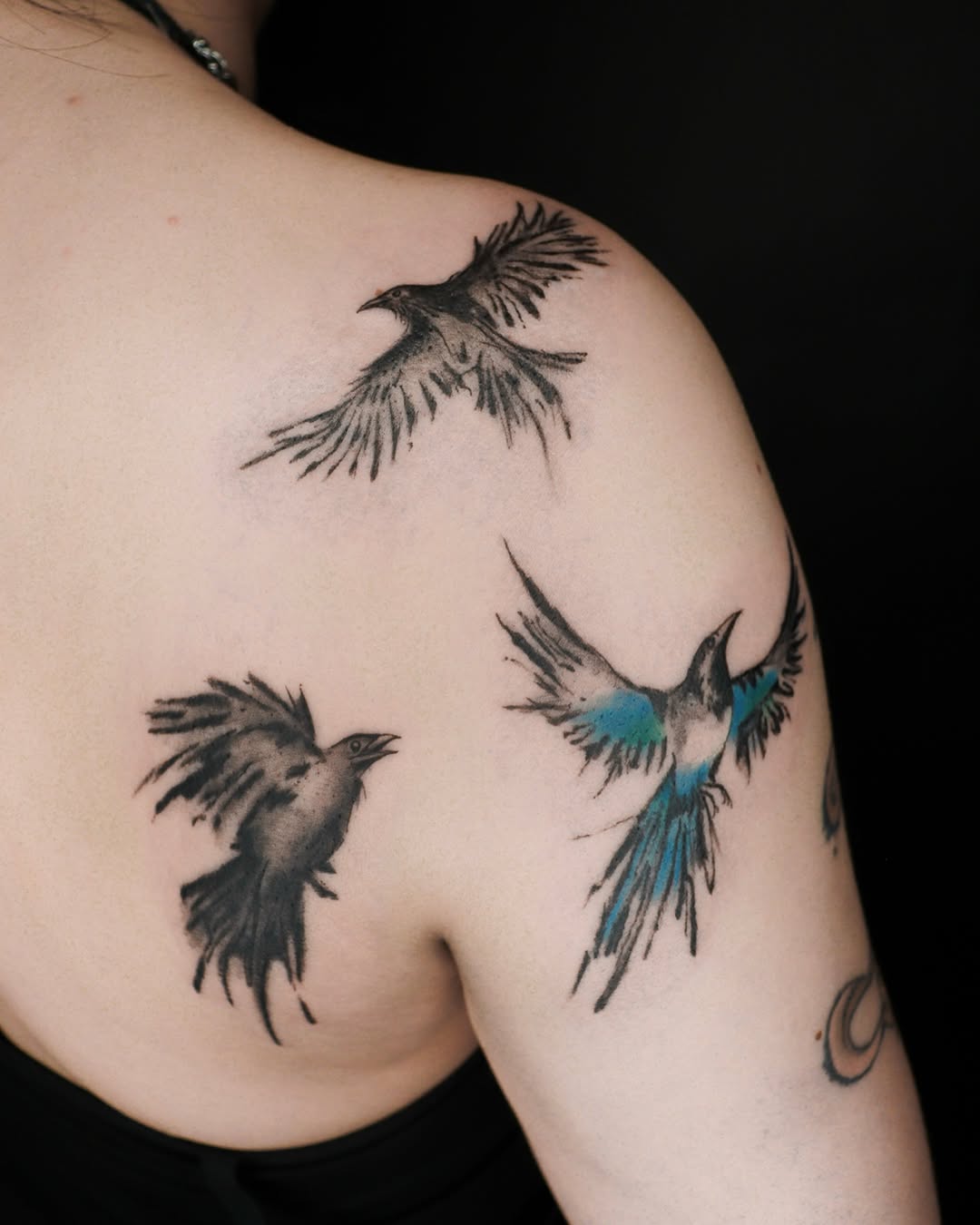 Tattoo by @eyu.tats โ illustrative, watercolor