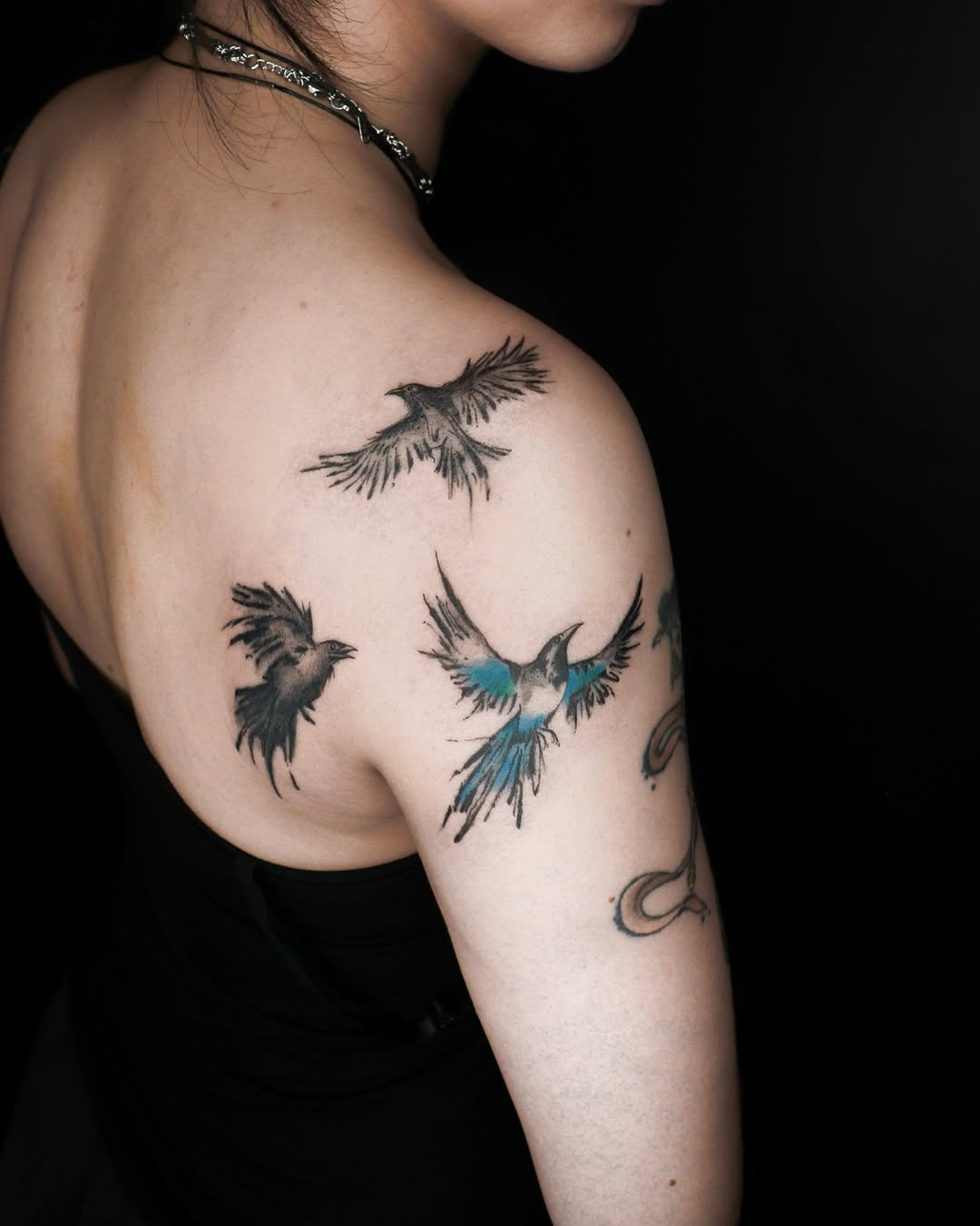 Tattoo by @eyu.tats โ illustrative, black_and_grey