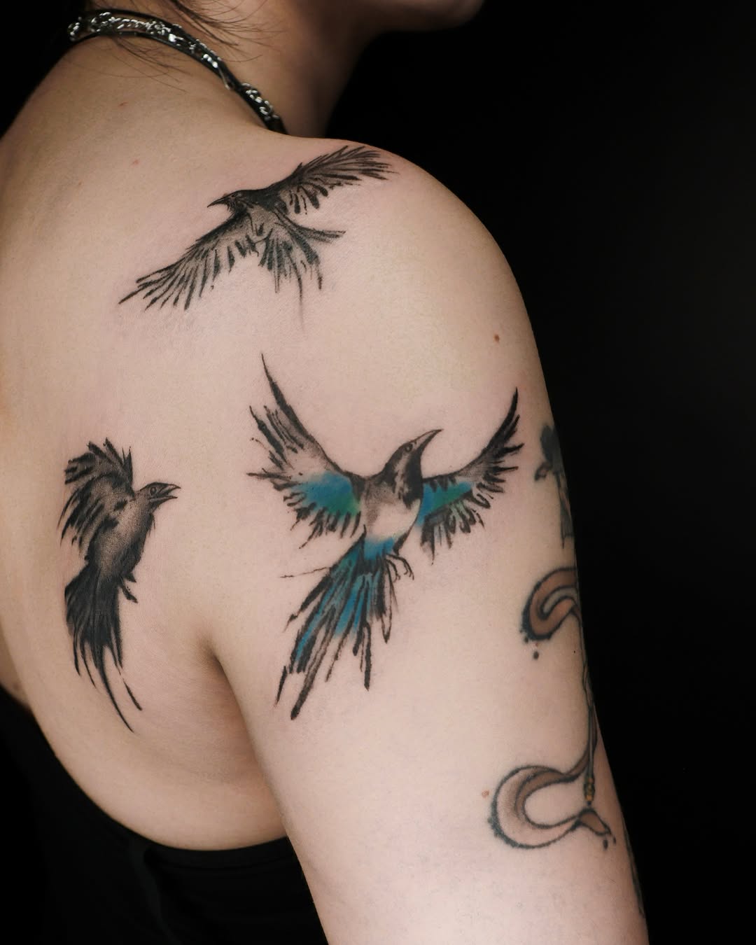 Tattoo by @eyu.tats โ illustrative, watercolor