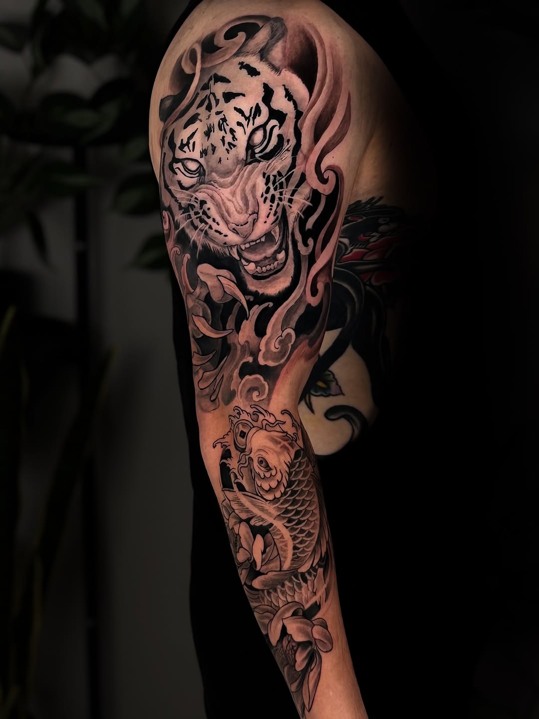 Tattoo by @kai_inkk — japanese_irezumi, black_and_grey