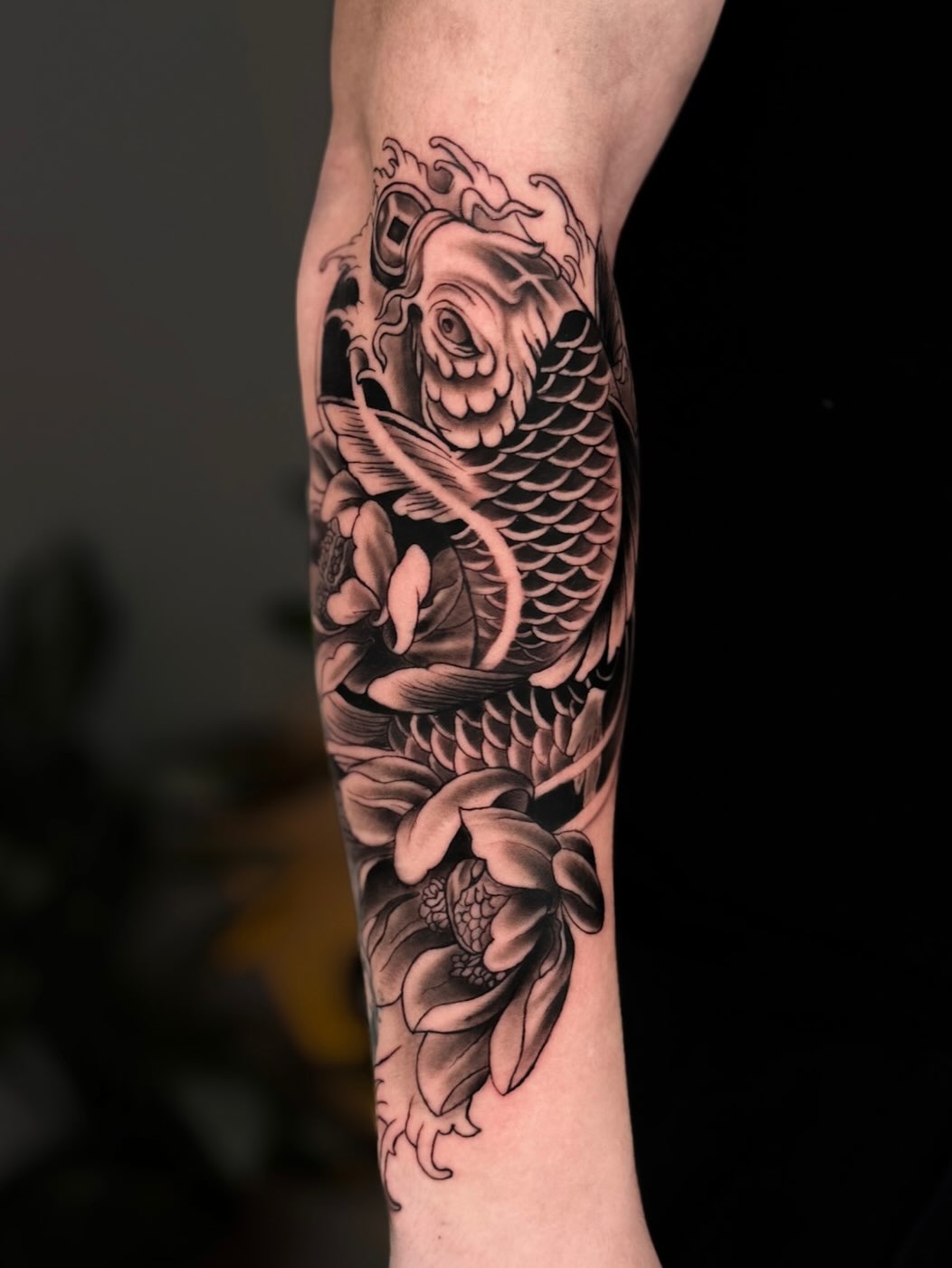 Tattoo by @kai_inkk — japanese_irezumi, black_and_grey