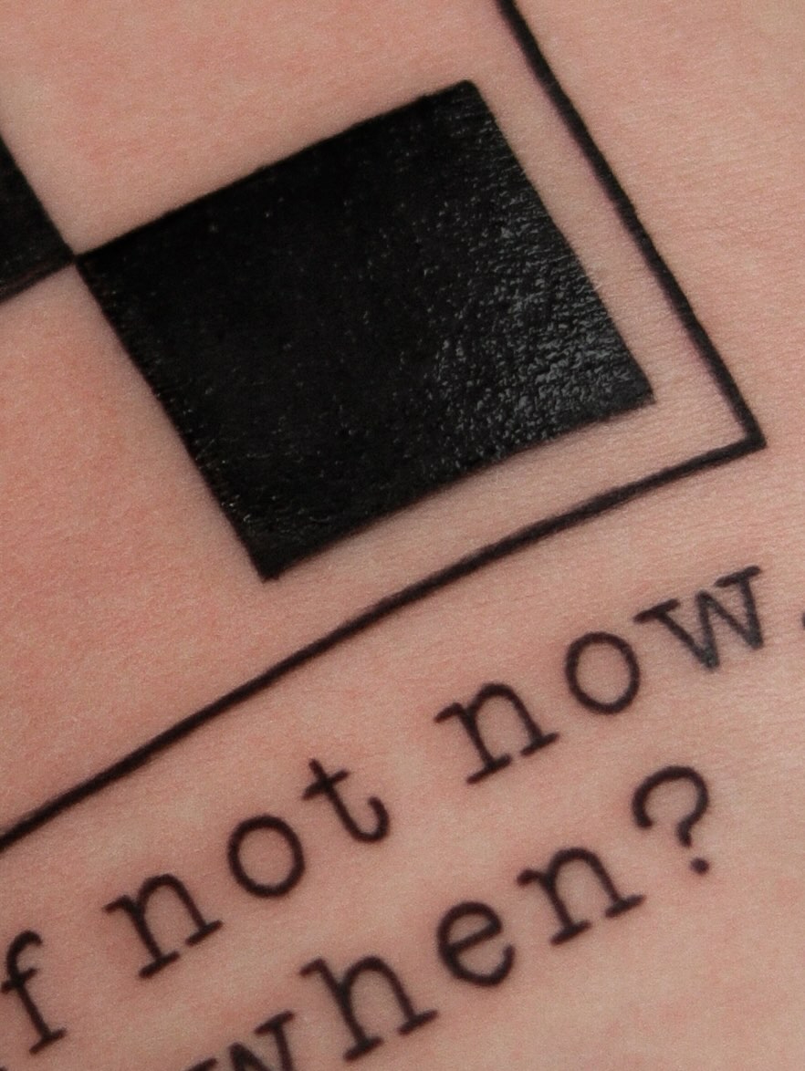 Tattoo by @arthurkossoski — lettering_script, blackwork