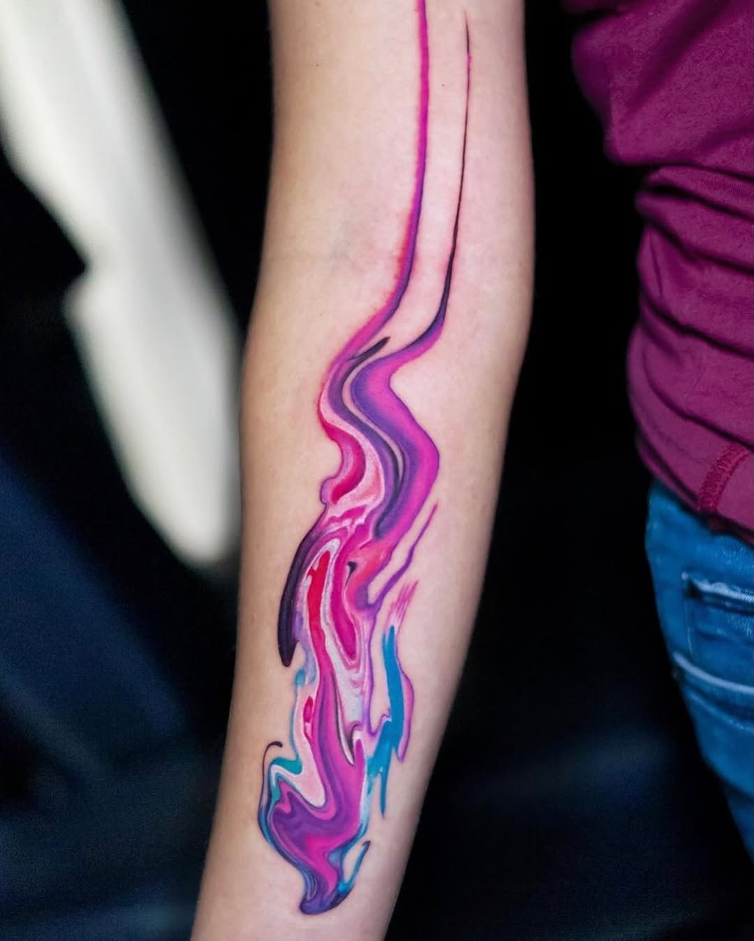 Tattoo by @jaer_tattoo — watercolor