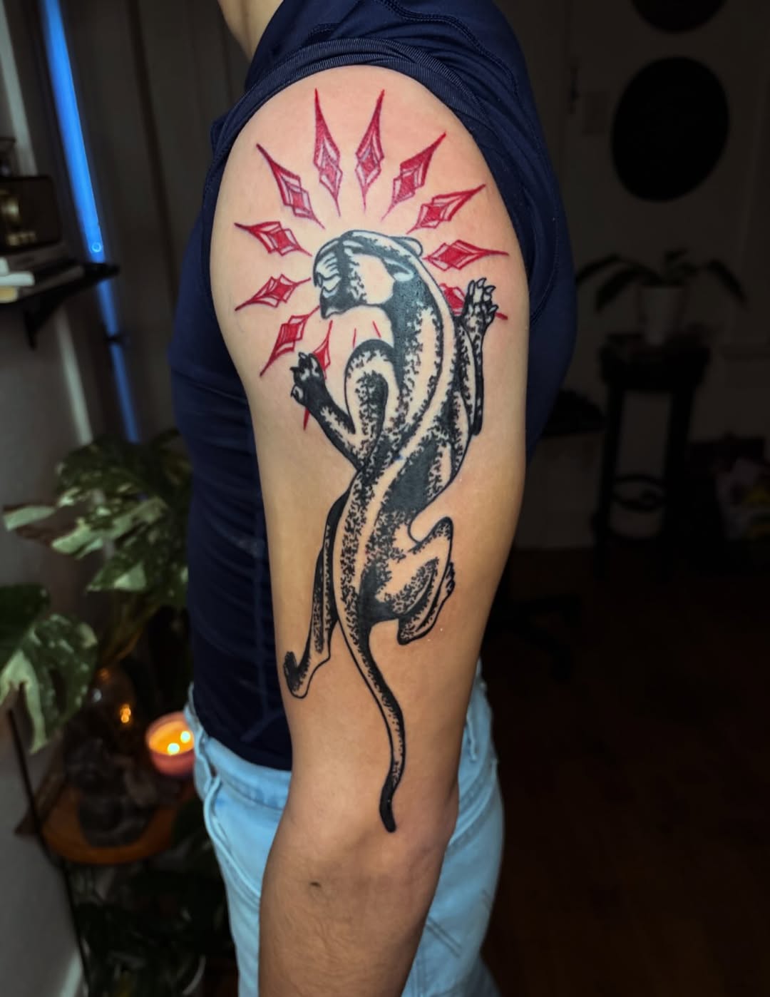 Tattoo by @swann.and.needle.tattoo — blackwork, chicano