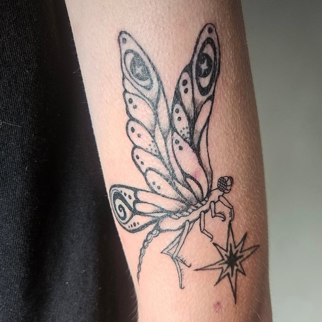 Tattoo by @ammyfoste — illustrative, black_and_grey