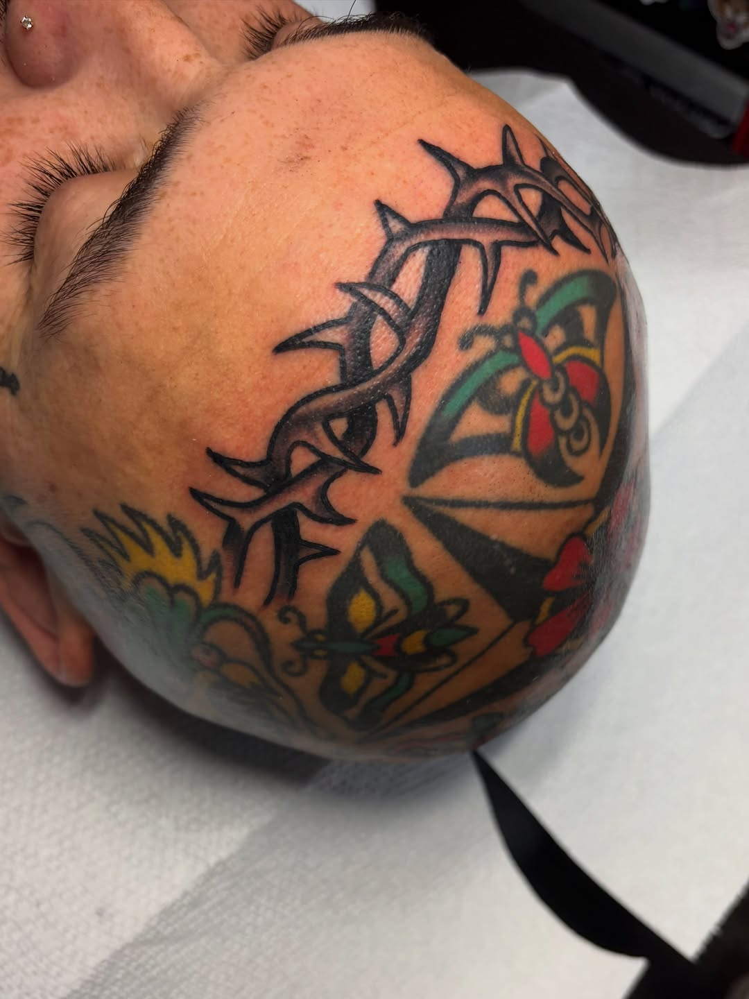 Tattoo by @davidarmacost โ american_traditional, black_and_grey
